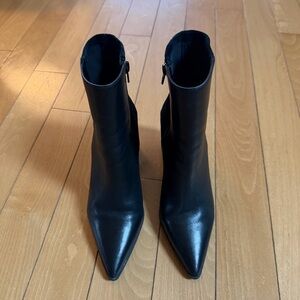 Aldo Sleek Black Heeled Boots
